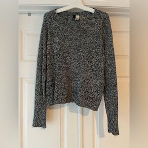 Cozy Black and Gray Women's Sweater